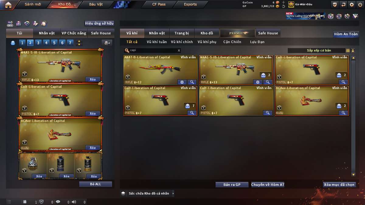 shop acc cf uy tin gia re